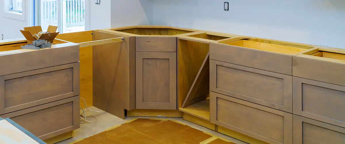 Resurfacing cabinets in an older kitchen