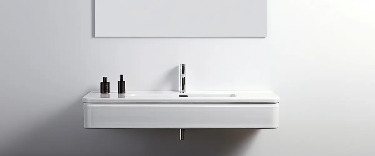 Compact wall mounted sink
