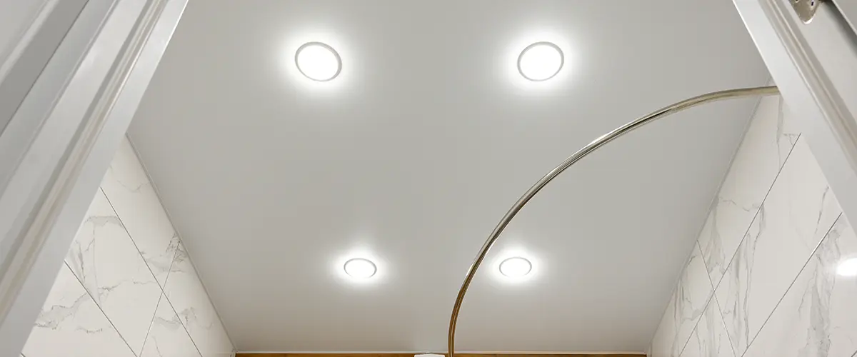 recessed lights on ceiling