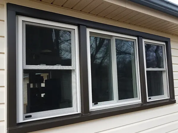 Vinyl windows for a home