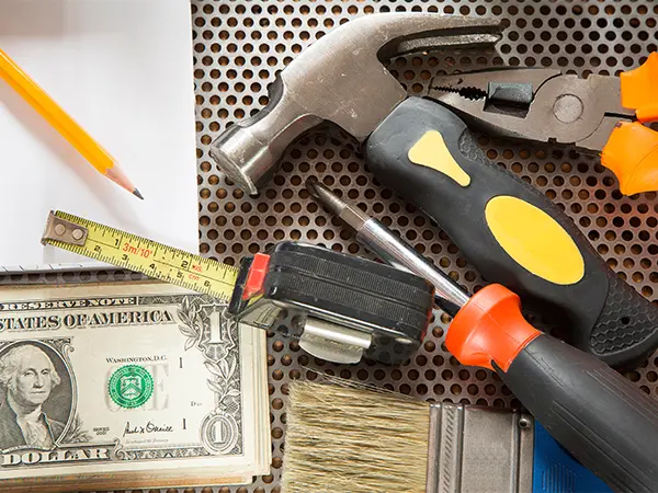 Remodeling tools and money