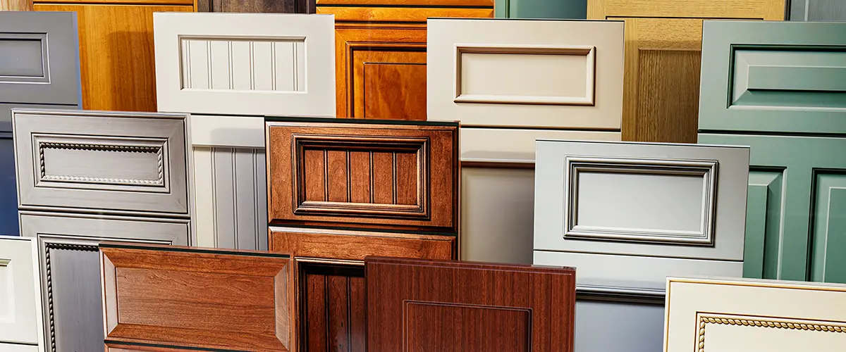 wooden cabinet color samples