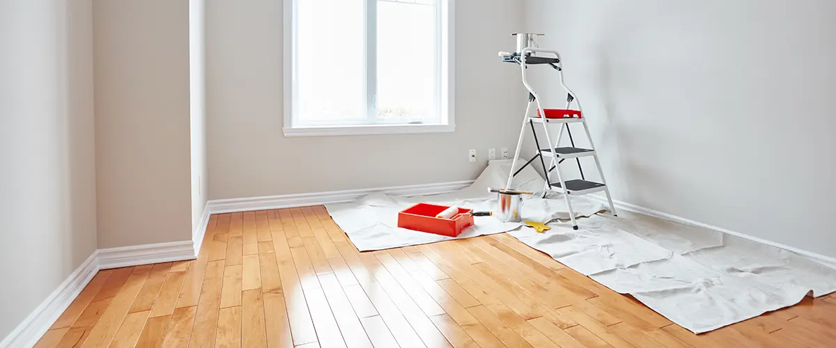 interior painting with wood floors in springfield delaware