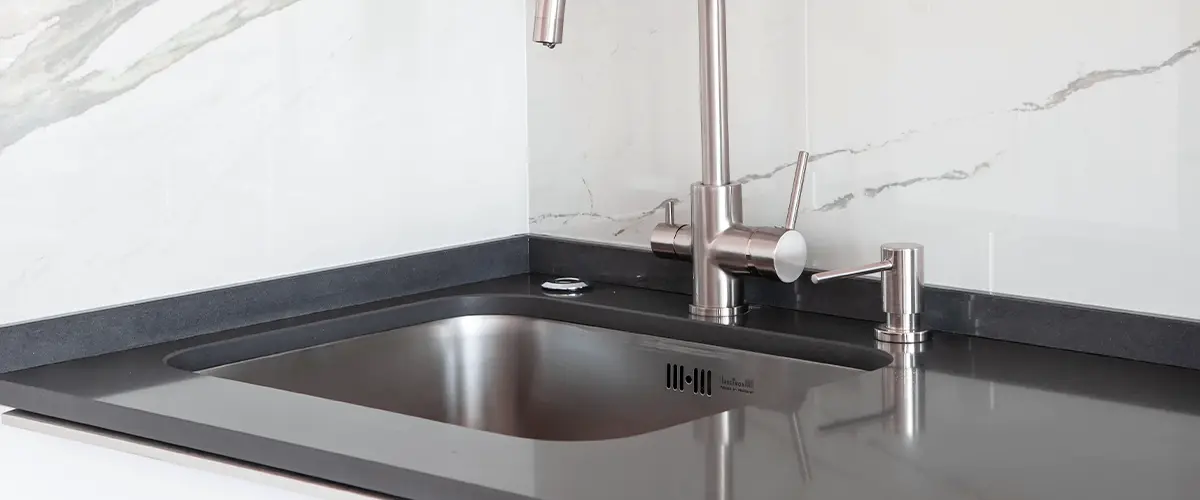 Newly Installed Undermount Sink by Pellak Construction