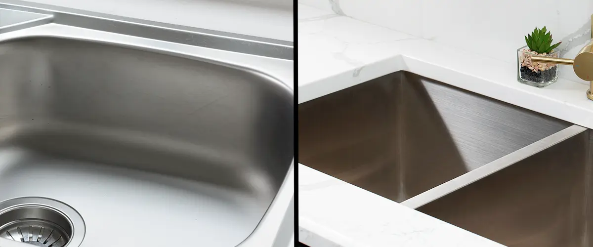 Drop in Sink Vs Undermount Sink Comparison