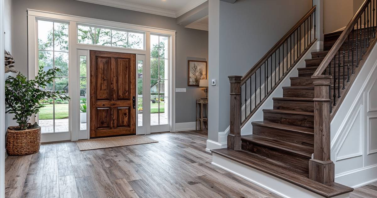 spacious entryway with LVP Flooring